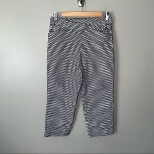 Time and tru print ankle pull on trousers